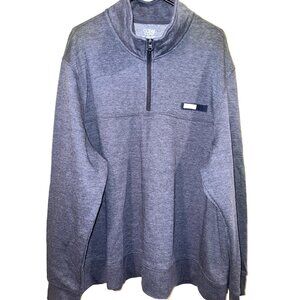 New Ocean & Coast Mens 2XL Navy Blue Half-Zip Pullover Sweatshirt High Neck